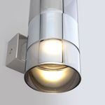 Настенный светодиодный светильник со стеклянным плафоном 40021/1 LED хром/дымчатый