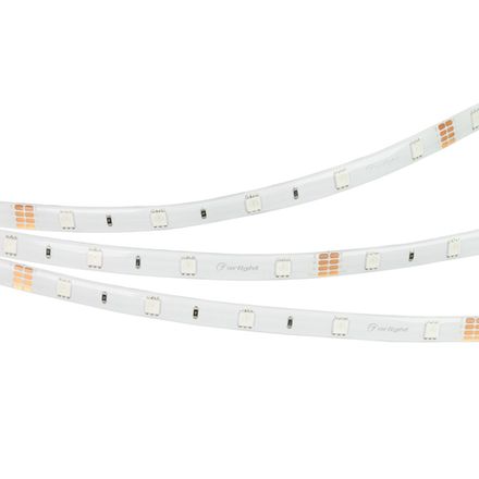 Лента RTW 2-5000SE 24V RGB (5060, 150 LED, LUX) (Arlight, 7.2 Вт/м, IP65)