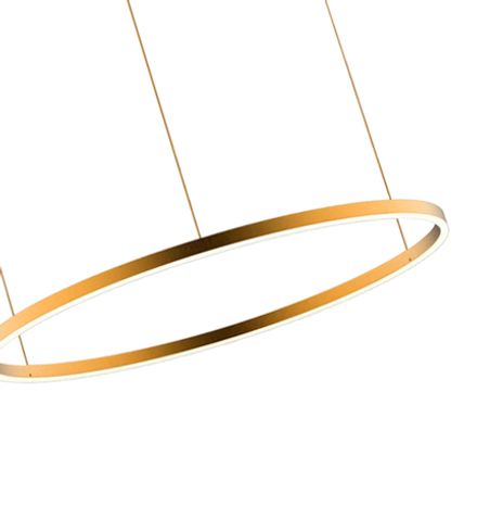 08214,33P(3000K) Подвес Тор матовое золото d80 h150 Led 50W (3000K) 2 типа крепления