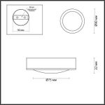 4342/7CL HIGHTECH ODL22 343 античная бронза/металл Потолочный светильник IP20 COB LED 7W 406Лм 3000K IP20 REUS