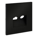 VLS002708 Накладка для розетки TV+RJ45 кат. 6, S70 (черный матовый). (ТМ Maytoni)