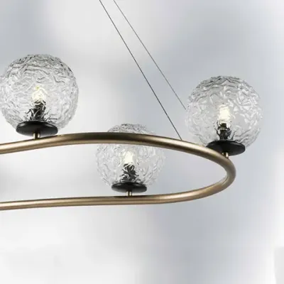 815263 Люстра BARI 6х10W(led) G9 ЗОЛОТО/ЧЕРНЫЙ МАТОВЫЙ Lightstar