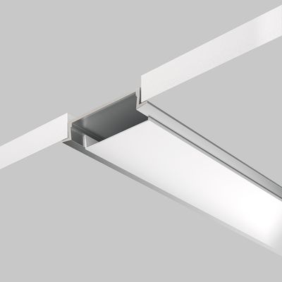 Алюминиевый профиль встраиваемый с накладным фланцем 30x6 (Серебро, 2 м), ALM-3006-S-2M 632018