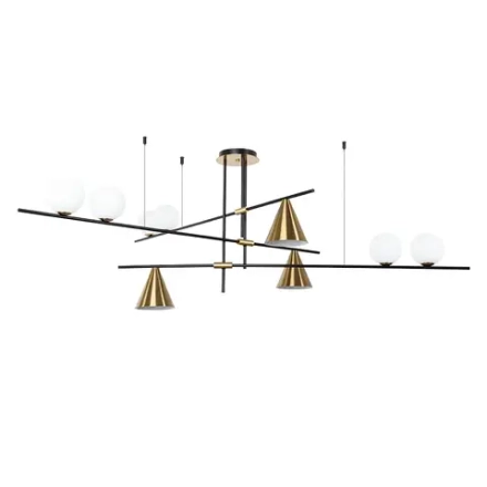 Люстра на штанге Arte Lamp JACOB A7029PL-9BK, 3хE27