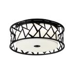 7700/40L AVRA LED SN 34 Светильник металл/ткань/стекло/белый/черный LED 40Вт 3000-6000K D500 IP20 пульт ДУ FABIANA