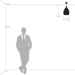 798021 Люстра GENNI 1х40W E27 ЛАТУНЬ/ПРОЗРАЧНЫЙ Lightstar