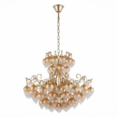 SL659.303.06 Люстра подвесная ST-Luce Золотистый/Золотистый E14 6*40W