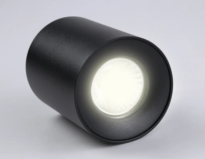 Светильник накладной TN213137 BK черный GU10 max 12W D80*100