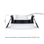 Точечный встраиваемый светильник Arte Lamp GIRO A2866PL-1WH, 1хGU10