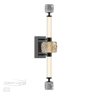 5427/28WL L-VISION ODL_EX24 131 черный хром/белый/дымчатый/коньячный/металл/стекло/акрил Бра LED 28W 4000K KLIFF