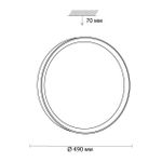 3019/EL TAN SN 126 Светильник пластик/под дер LED 72Вт 3000-6500K D490 IP43 пульт ДУ/ LampSmart WOODI