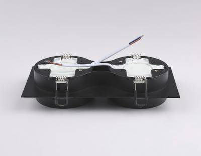Светильник накладной точечный TN52424/2 BK/FR черный/белый матовый GX53 max 12W 210*105*45