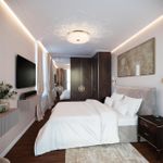 7719/36L PIKO LED SN 40 Светильник металл/стекло/прозрачный/золотой LED 36Вт 3000-6500K D300 IP20 пульт ДУ TESORO
