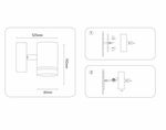 Светильник уличный настенный архитектурный ST3323 GR серый IP54 GX53 max 15W 110*85*125