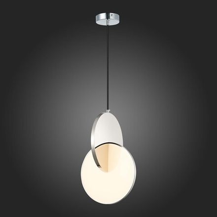 SL6107.103.01 Светильник подвесной ST-Luce Хром/Белый Хром LED 1*14W 3000K