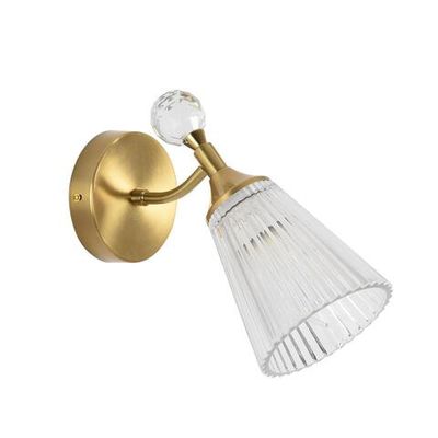 8046/1W CLASSI LN латунь/прозрачный, металл/стекло Бра E14 40W 220V AURICA