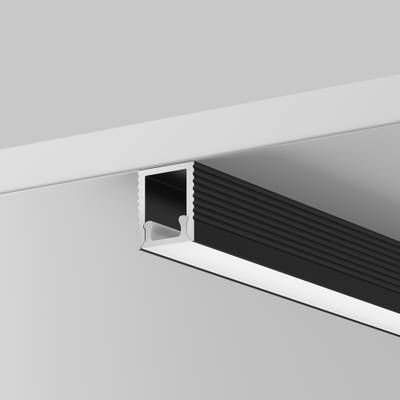 Алюминиевый профиль накладной 8x9 (Черный, 2 м), ALM-0809-B-2M 631002