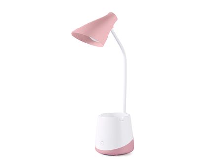 Светильник светодиодный настольный DE565 PI/WH розовый/белый LED 3000-6000K 5W