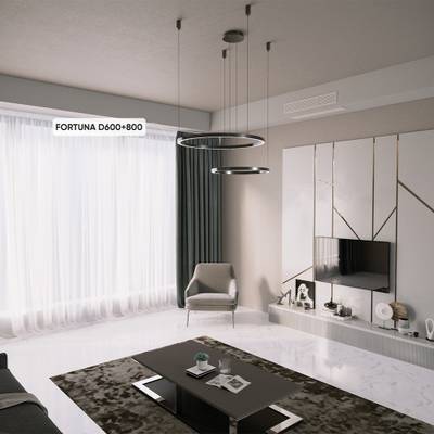 Люстра Crystal Lux FORTUNA SP123W LED BLACK 1811/302N