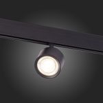 ST353.436.06 Магнитный трековый светильник Черный LED 1*6W 3000K 560Lm Ra&gt;80 36° IP20 L120xW81xH138 48V