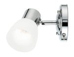 Накладной спот с выключателем TR3961 CH/FR хром/белый матовый E27 max 40W 118*105*200
