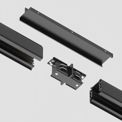 Усилитель стыка Trinity черный, TRA005TL-31B. TM Maytoni
