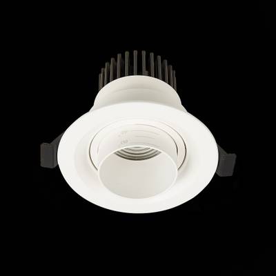ST701.538.07 Св-к встр. Zoom Белый LED 1*7W 3000K 560Lm Ra 15°-60° IP20 D90xH65 170-240V