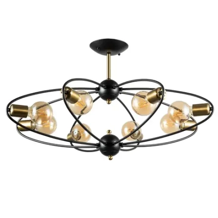 Потолочная люстра Arte Lamp GLASGOW A1963PL-8BK, 8хE27