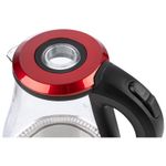 Чайник ENERGY E-204 (1.7л) стекло, пластик цвет красный