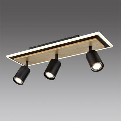 8025/20WL LEDIO LN24 черный/дерево, металл/МДФ Настенный светильник GU10 LED 3*10W + LED 20W 4000K 220V PINE