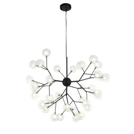 SL376.403.36 Светильник подвесной ST-Luce Черный/Прозрачный, Белый G4 LED 36*2W