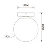 Настенно-потолочный светильник Arte Lamp ALCOR A2224PL-1PB, 1хE14