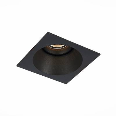 ST207.418.01 Св-к встр. Мат. черный GU10 1*50W  L103xW103xH52 220V Без ламп