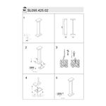 SL095.425.02 Светильник уличный наземный ST-Luce Черный LED 2*5W 4000K