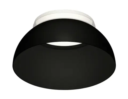 Насадка передняя Ø85мм N8141 SBK/FR черный песок/белый матовый D140*H65mm Out61mm GX53