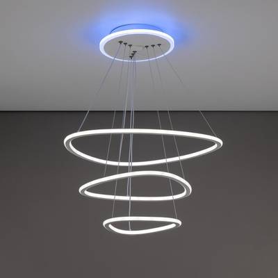 Citilux Неон Смарт CL731A330E RGB Умная подвесная люстра Белая