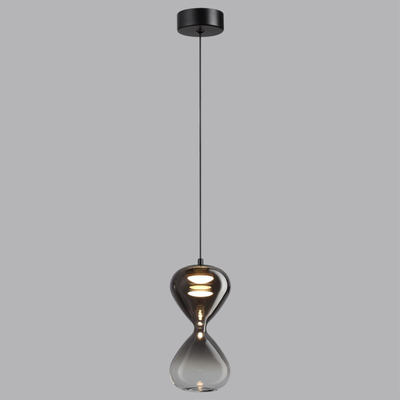 5092/4LA PENDANT ODL25 357 черный/дымчатый градиент/прозрачн./металл/стекло Подвес LED 4W 4000K 388Лм GLESSI