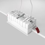 Встраиваемый светильник Alfa LED 3000K 2x15Вт 36° Dim Triac, DL043-02-15W3K-D-SQ-WB. TM Maytoni
