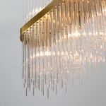 Умная подвесная люстра со стеклянным рассеивателем 486/8