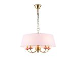 Светильник подвесной LH75021/5 GD/PI золото/розовый E14/5 max 40W D550*730