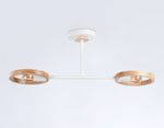 Подвесной светильник со сменной лампой TR8243/2 WH/LWD белый/светлое дерево E27/2 max 40W 590*165*220