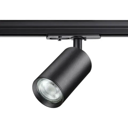 370963 PORT NT23 251 черный Светильник однофазный двухжильный трековый GU10 50W 220V PIPE