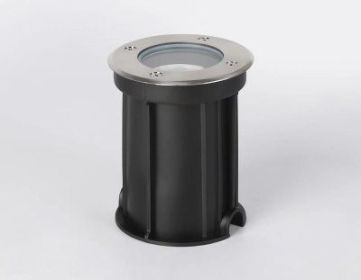 Светильник уличный в грунт ST6511 BK черный IP67 GU10 max 35W D108*135