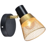 05966-0.8-01 GOLD+BK светильник настенный Reluce, E14х1