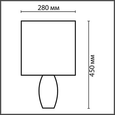 8122/1T COMFI LN25 000 синий, керамика/текстиль Настольная лампа E27 1*60W 220V LAPUNA