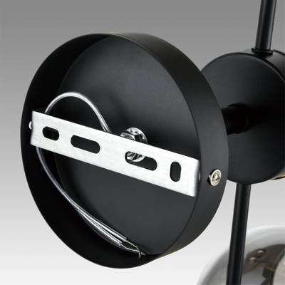 8059/4C COMFI LN24 черный, медь/дымчатый металл/стекло Люстра потолочная E27 4*60W 220V EMINA