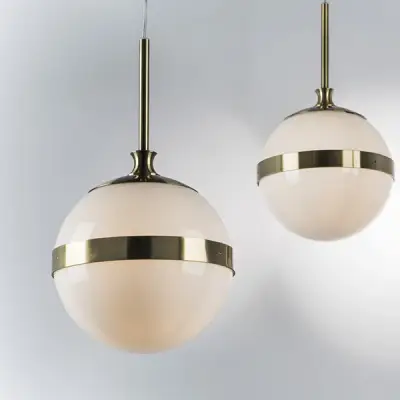 813111 Подвес GLOBO 1х40W E14 electroplating bronze/white Lightstar