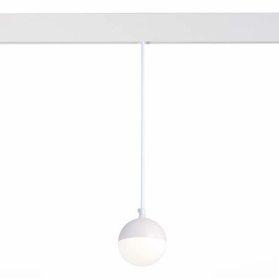 ST358.543.07 Магнитный трековый светильник подвесной белый LED 1*7W 4000K 520Lm Ra>80 120° IP20 D90xH90 48V
