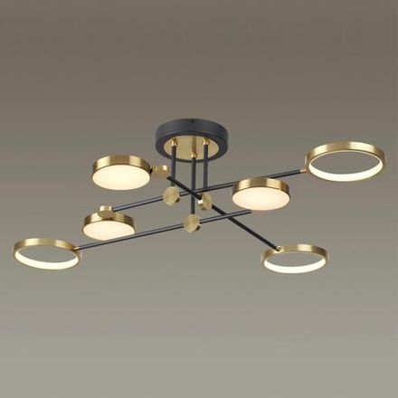 4320/60CL MIDCENT ODL22 345 металл/черный с бронзой Потолочный светильник IP20 LED 55W 2615Лм DENZEL