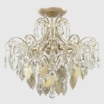 Светильник потолочный Crystal Lux ESMIRALDA PL4 GOLD 0523/104